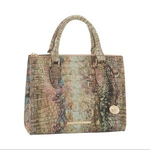 Brahmin Anywhere Convertible Satchel Crossbody Bag in Opal Melbourne